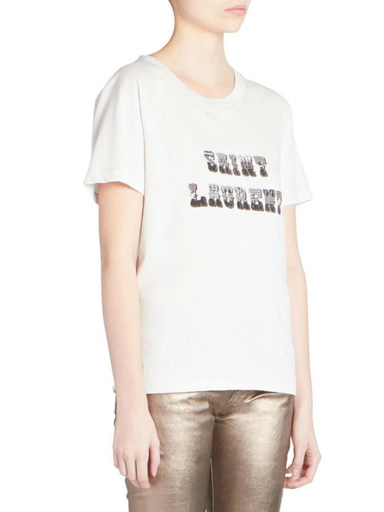 商品Yves Saint Laurent|Saint Laurent - Crewneck Logo Tee,价格¥3659,第3张图片详细描述