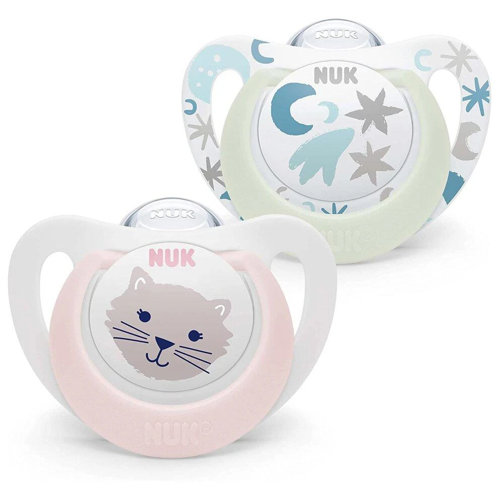 商品NUK|NUK  安抚奶嘴粉色猫咪 0-6m,价格¥92,第1张图片