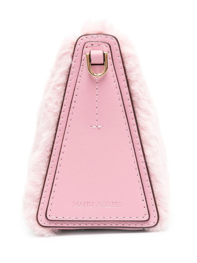MANU ATELIER Mini Prism faux fur shoulder bag商品第2张图片规格展示