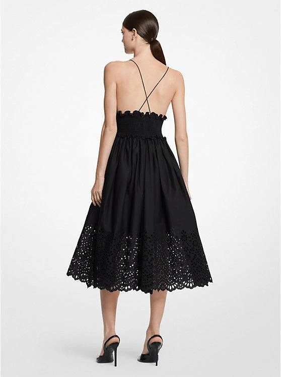 商品Michael Kors|Eyelet Cotton Poplin Smocked Dress,价格¥4156,第2张图片详细描述
