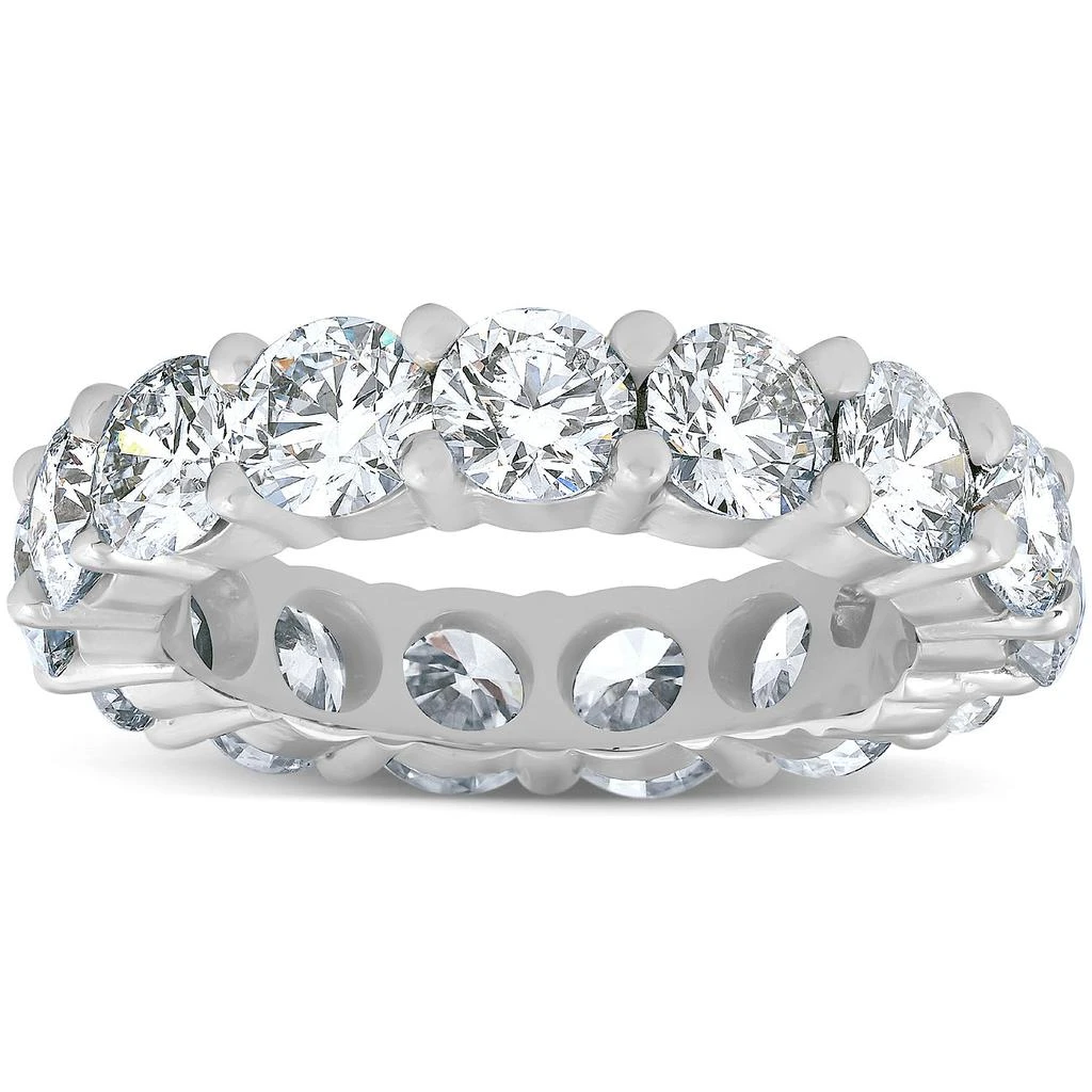 商品Pompeii3|5 Ct Lab Grown Diamond Eternity Ring Womens Wedding Band 14K White Gold,价格¥13495,第1张图片