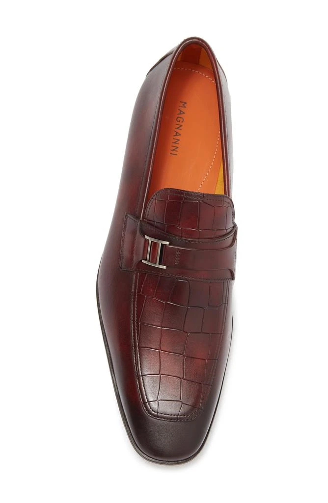 商品Magnanni|Niko Croc Stamp Loafer,价格¥906,第4张图片详细描述