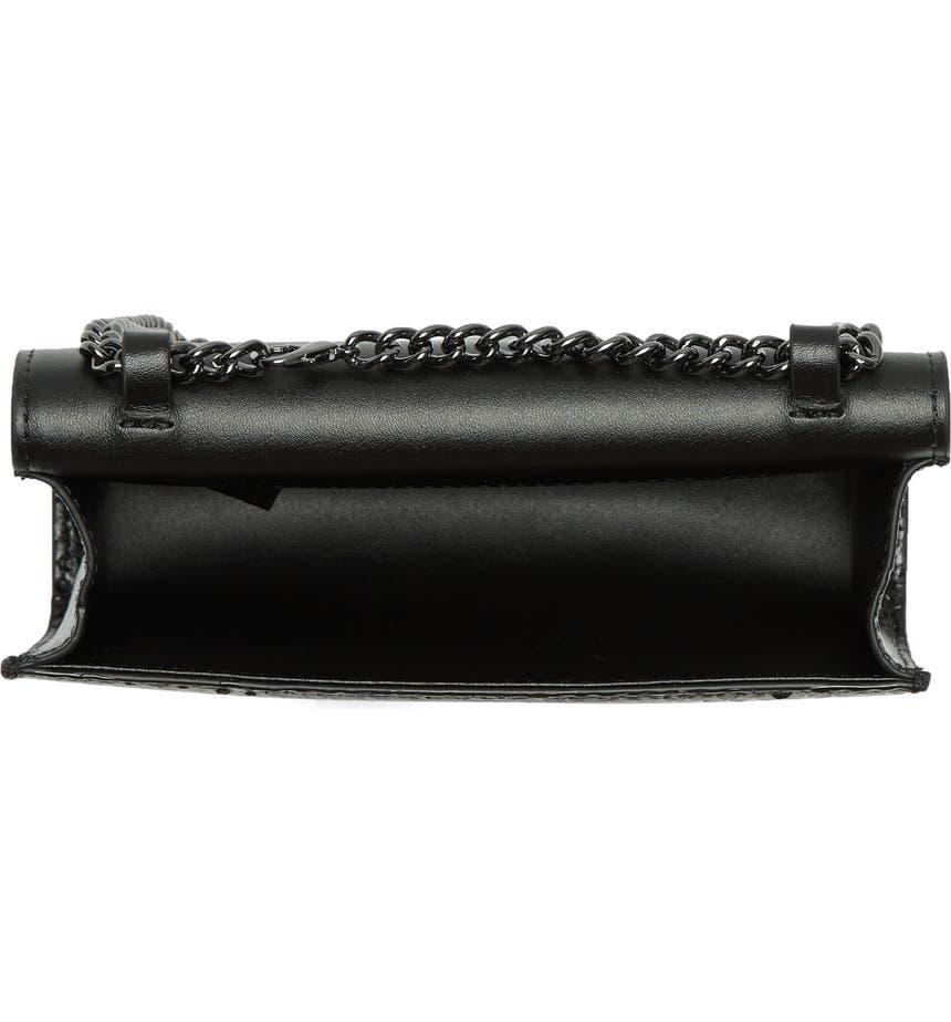 Shoreditch Snakeskin Embossed Leather Shoulder Bag商品第5张图片规格展示