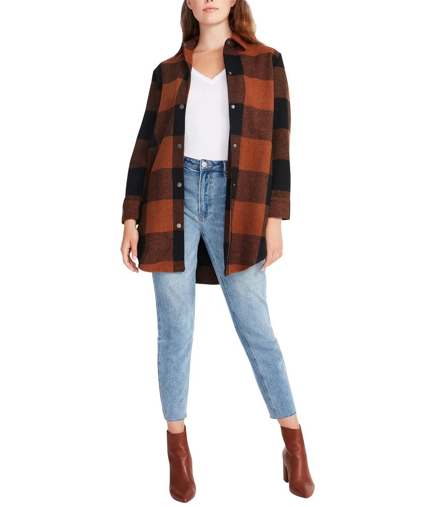 商品BB Dakota|Eldridge Buffalo Plaid Coat,价格¥589,第4张图片详细描述