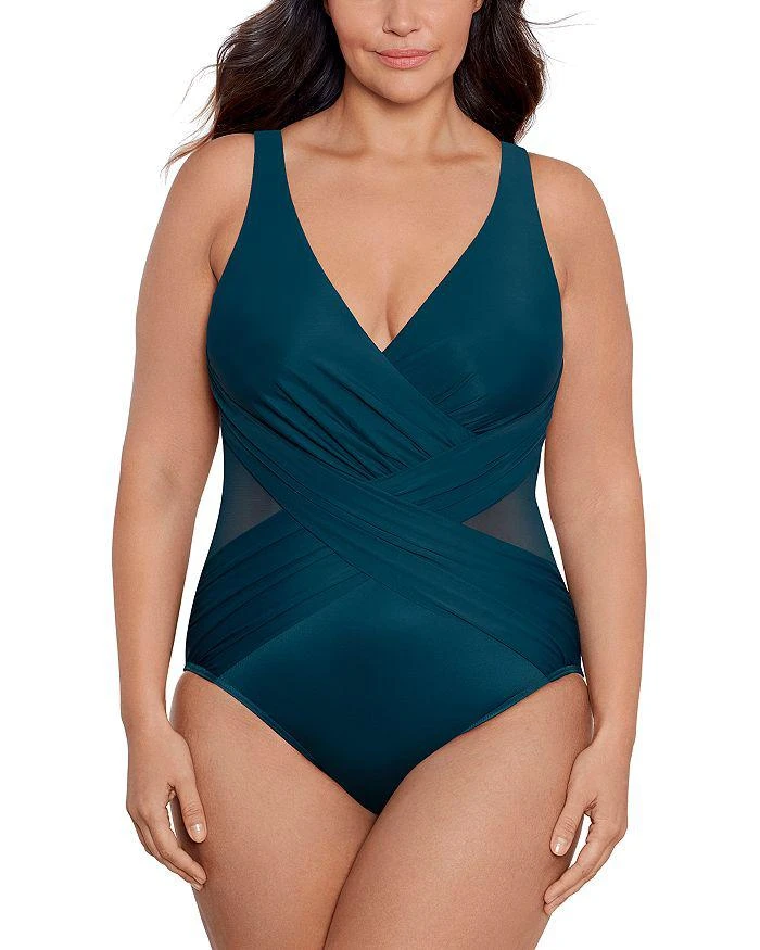 商品Miraclesuit|Solid Crossover One Piece Swimsuit,价格¥1377,第1张图片