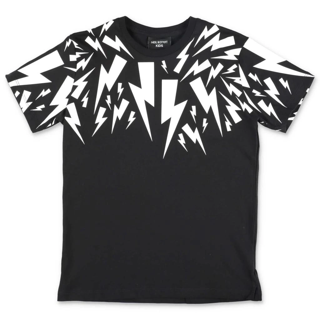 商品Neil Barrett|T-shirt Nera In Jersey Di Cotone,价格¥523,第1张图片