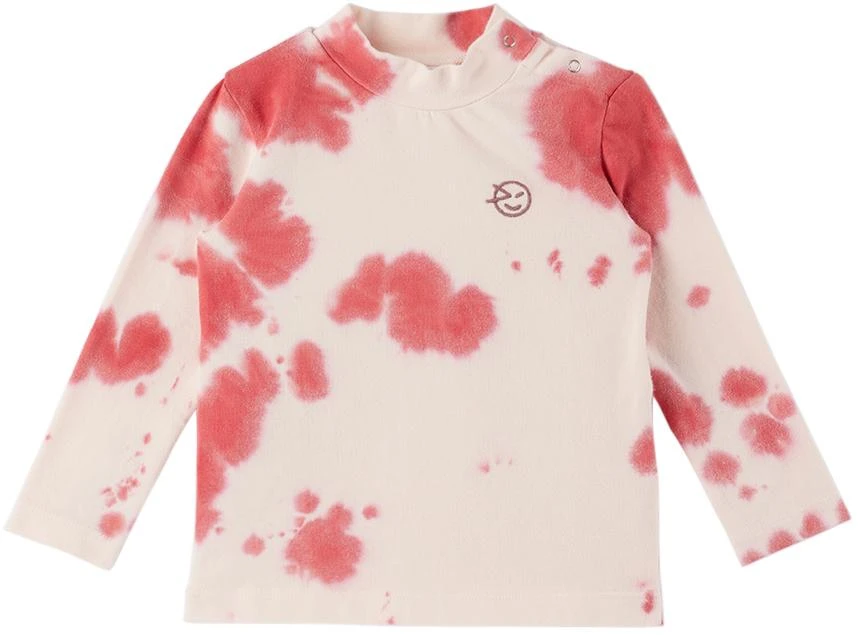 商品Wynken|Baby Pink & White Tie Dye T-Shirt,价格¥442,第1张图片