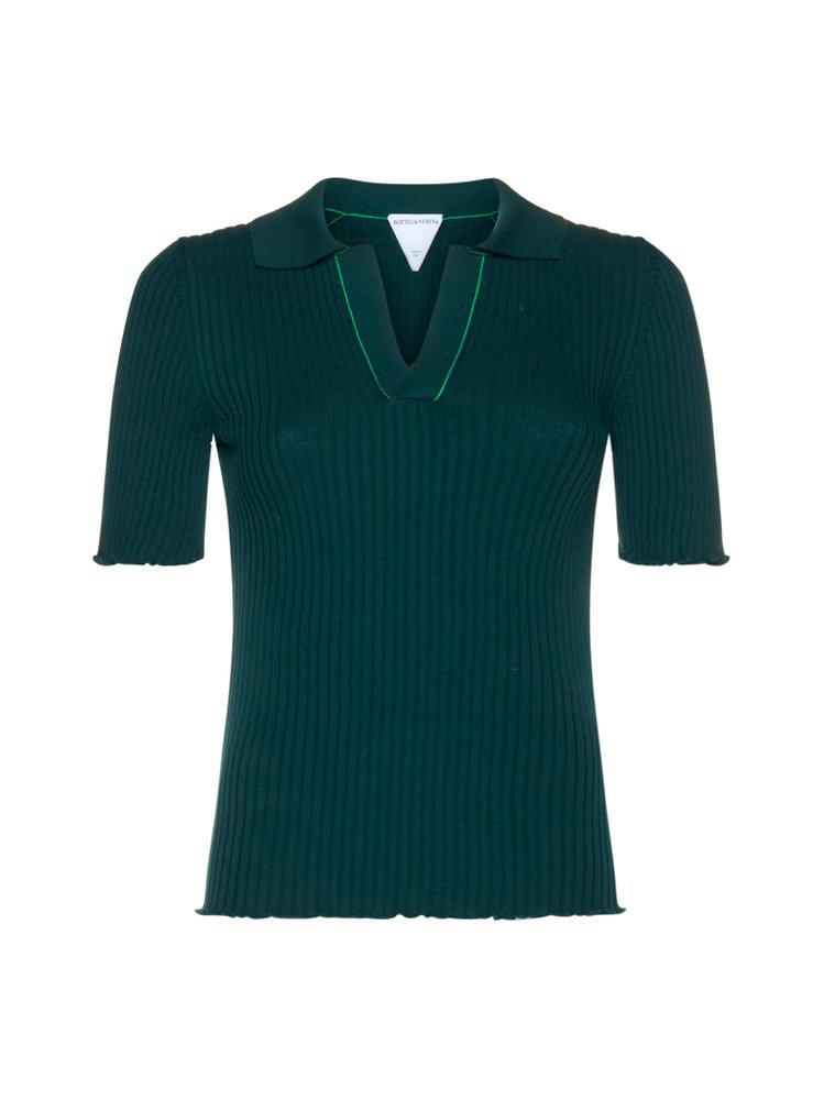 Bottega Veneta V-Neck Polo Shirt商品第1张图片规格展示