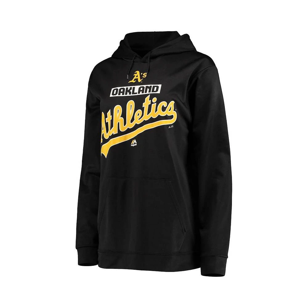 商品Majestic|Men's Black Oakland Athletics Mighty Moments Pullover Hoodie,价格¥596,第2张图片详细描述