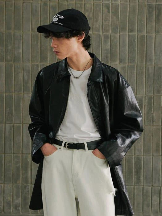 商品13Month|Safari Leather Jacket Black,价格¥2077,第3张图片详细描述