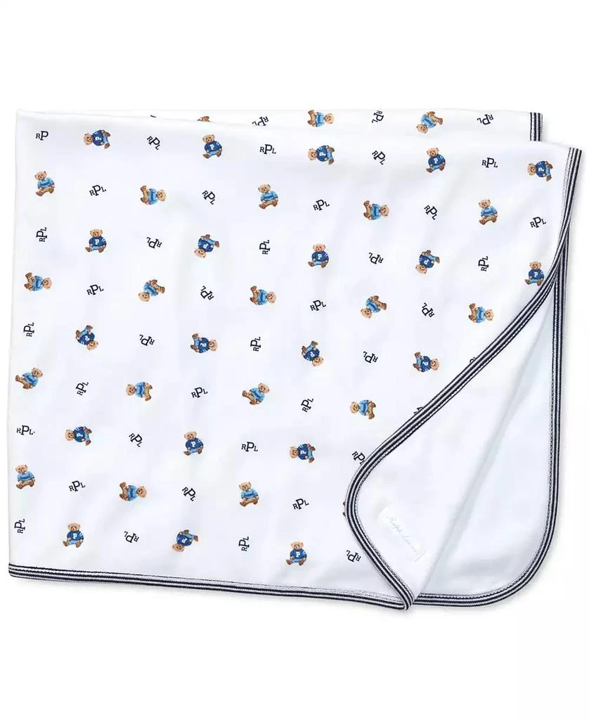 商品Ralph Lauren|Baby Boys Reversible Bear Cotton Blanket,价格¥342,第1张图片