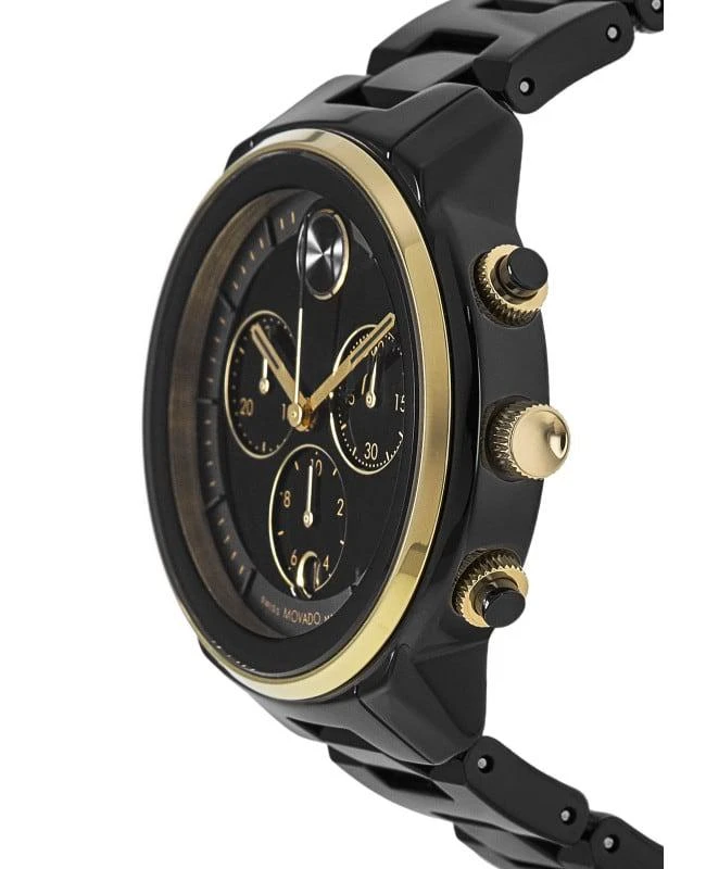 商品Movado|Movado Bold Verso Black Chronograph Dial Men's Watch 3600932,价格¥5228,第3张图片详细描述