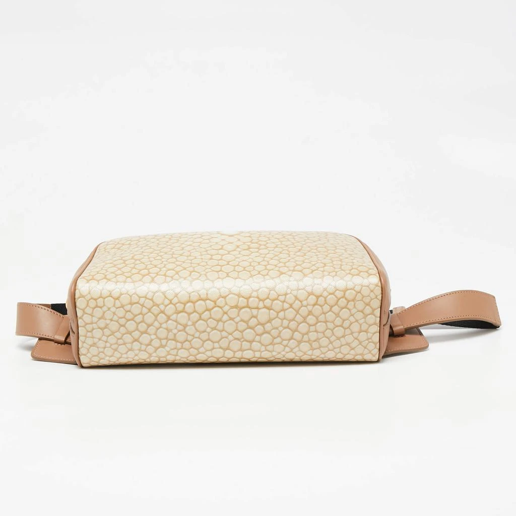 Burberry Beige Stingray Print Coated Canvas and Leather Cube Belt Bag 商品