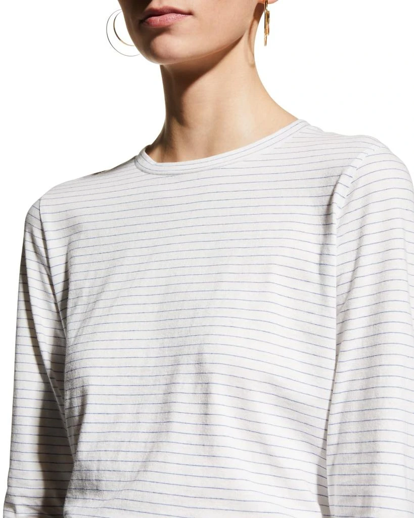 商品Vince|Neppy Stripe Bracelet-Sleeve Top,价格¥358,第5张图片详细描述