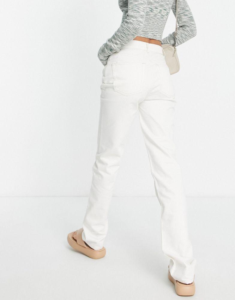 ASOS DESIGN Tall 90's straight leg jean in white商品第3张图片规格展示