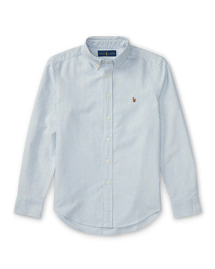 商品Ralph Lauren|Boy's Cotton Oxford Stripe Sport Shirt, Size S-XL,价格¥450,第1张图片