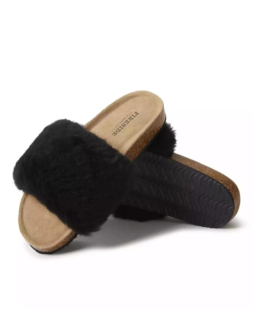商品Dear Foams|Women's Canberra Cork Footbed Shearling Slides,价格¥301,第2张图片详细描述