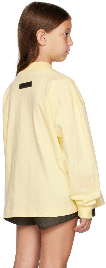 商品Essentials|Kids Yellow Logo Long Sleeve T-Shirt,价格¥202,第5张图片详细描述