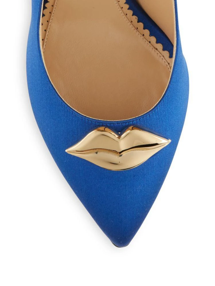商品Charlotte Olympia|Lippy Eva Satin Pumps,价格¥2050,第3张图片详细描述