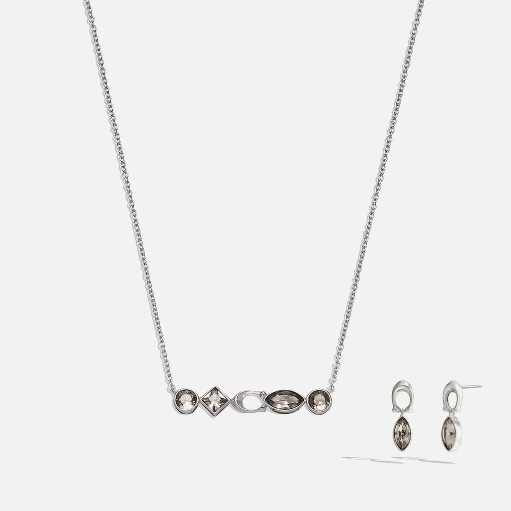 商品Coach|Coach Gemstone Earring And Necklace Set,价格¥917,第1张图片