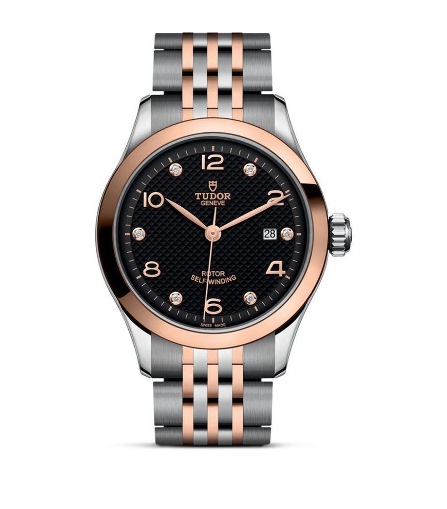 商品Tudor|1926 Stainless Steel, Rose Gold and Diamond Watch 28mm,价格¥24340,第1张图片