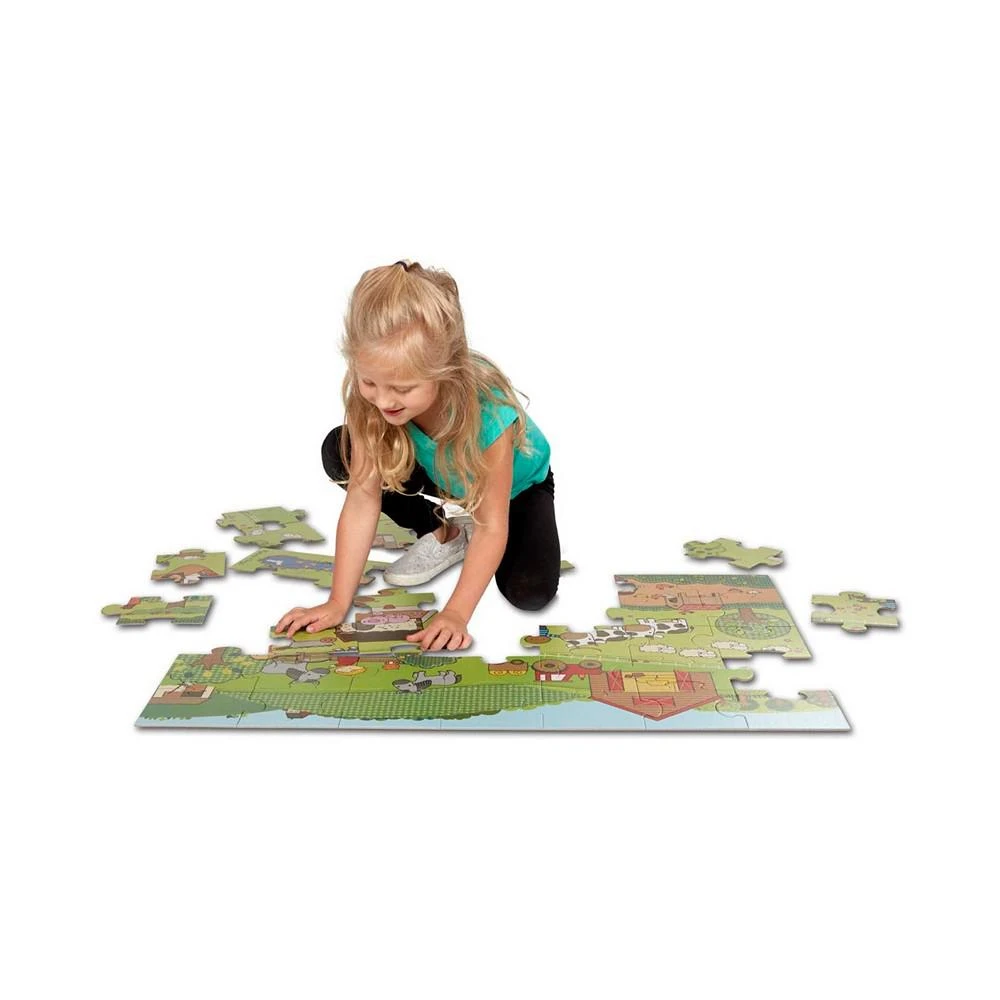 商品Melissa & Doug|Melissa Doug Giant Floor Puzzle: On the Farm 35 Pieces,价格¥172,第2张图片详细描述