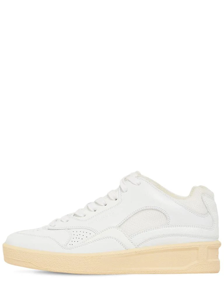 商品Jil Sander|30mm Basket Leather & Mesh Sneakers,价格¥2398,第1张图片