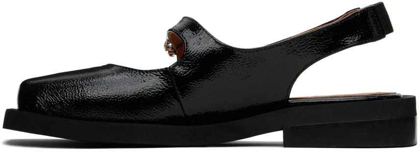 商品Ganni|Black Wide Loafers,价格¥2071,第3张图片详细描述