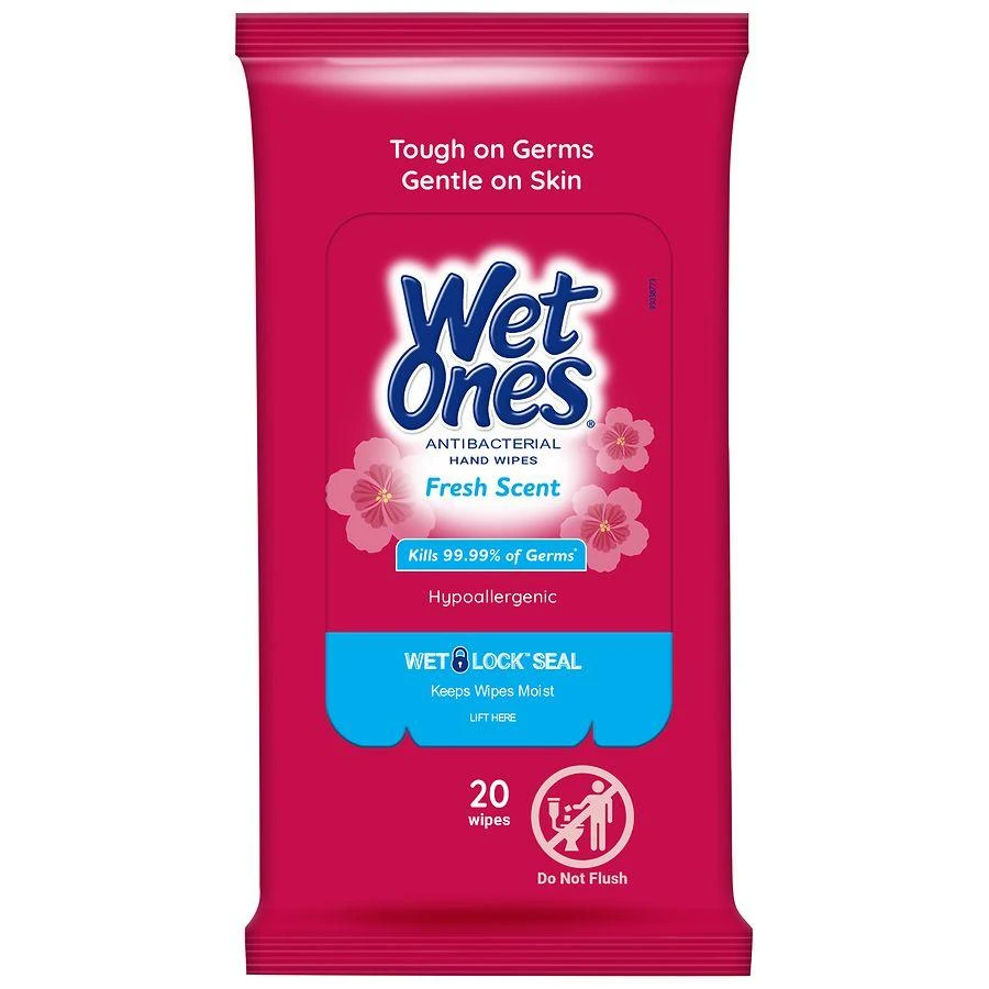 商品Wet Ones|Antibacterial Hand Wipes Travel Pack Fresh,价格¥22,第1张图片