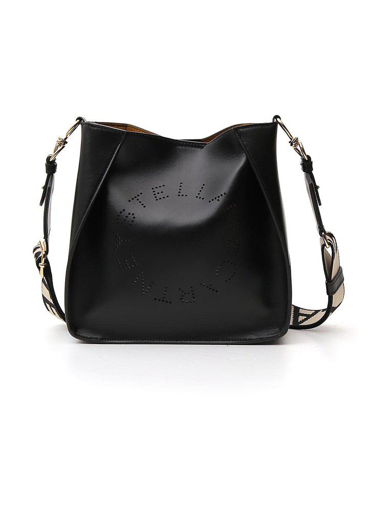 Stella McCartney Logo Perforated Shoulder Bag商品第1张图片规格展示