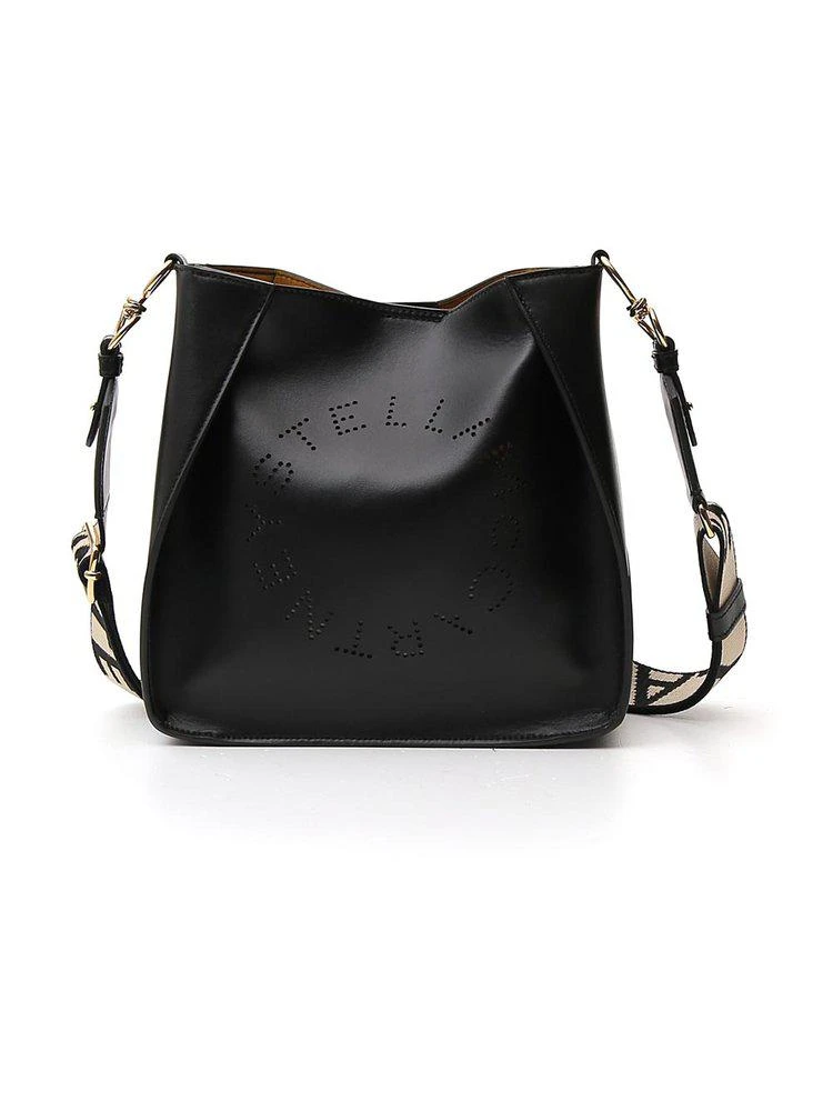 商品Stella McCartney|Stella McCartney Logo Perforated Shoulder Bag,价格¥3853,第1张图片