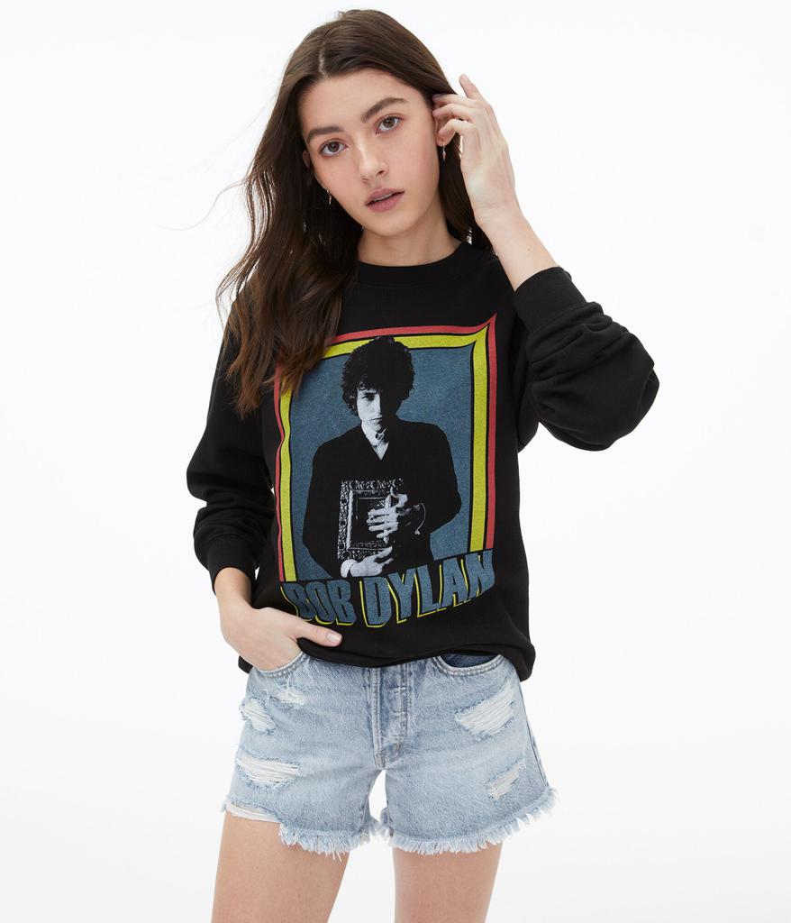 Aeropostale Women's Bob Dylan Crew Sweatshirt***商品第1张图片规格展示