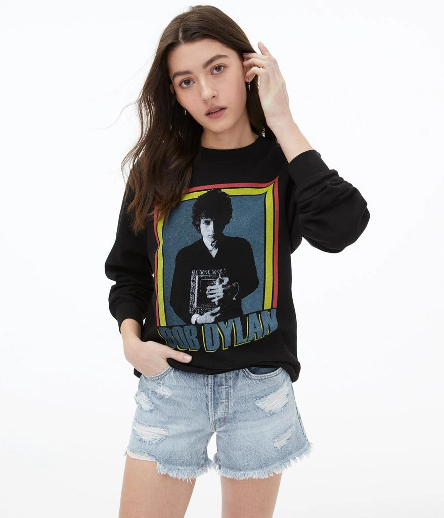 商品Aeropostale|Aeropostale Women's Bob Dylan Crew Sweatshirt***,价格¥104,第1张图片