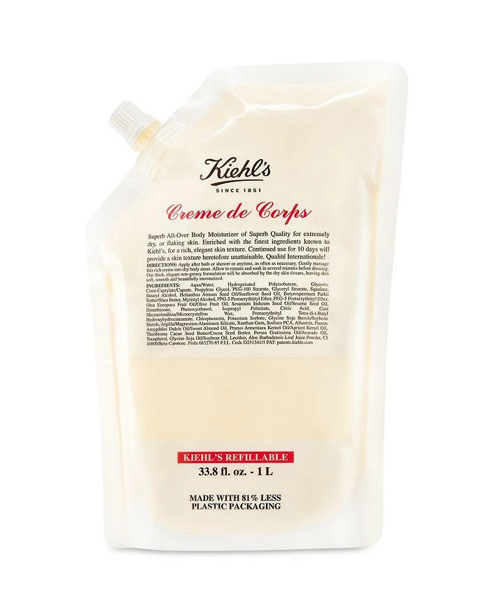 商品Kiehl's|Creme de Corps Body Lotion Refill 33.8 oz.,价格¥633,第1张图片