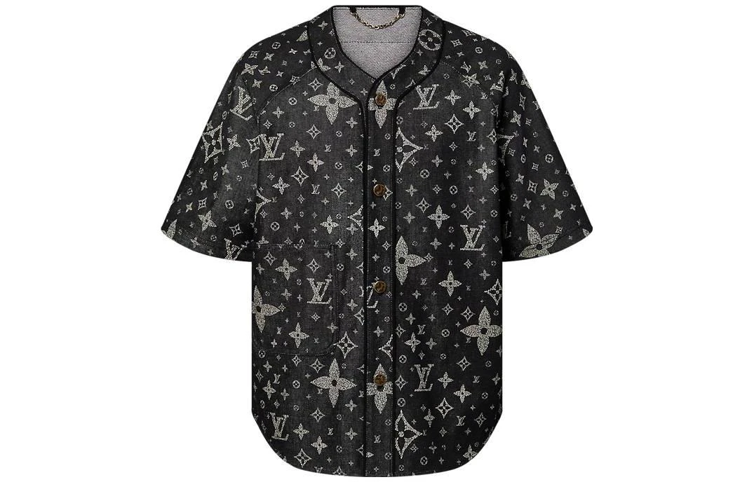 商品[国内直发] Louis Vuitton|FW23 字母Logo印花休闲短袖衬衫 男款 多色,价格¥14020,第1张图片