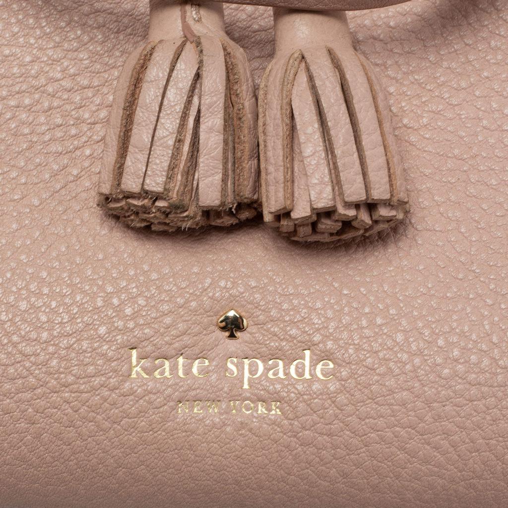 Kate Spade Beige Leather Hayes Street Sam Tote商品第5张图片规格展示