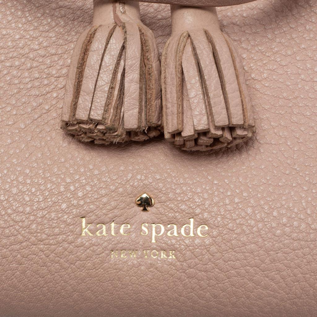 商品[二手商品] Kate Spade|Kate Spade Beige Leather Hayes Street Sam Tote,价格¥1230,第7张图片详细描述