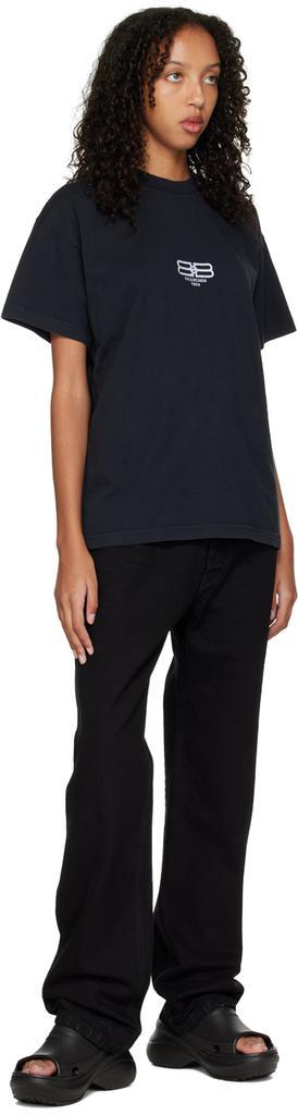 商品Balenciaga|Black BB Paris Icon T-Shirt,价格¥3309,第6张图片详细描述