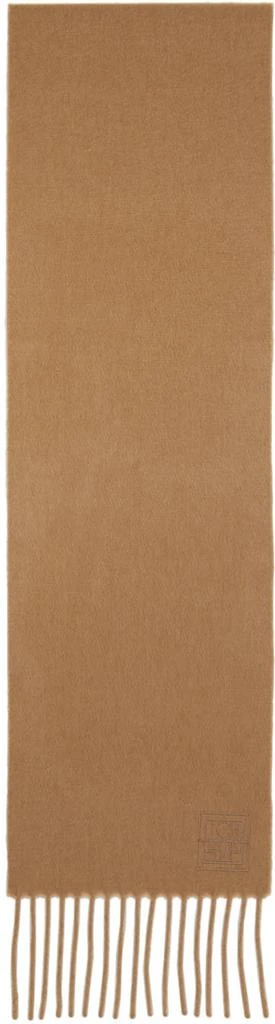 商品Totême|Tan Cashmere Slim Scarf,价格¥741,第1张图片