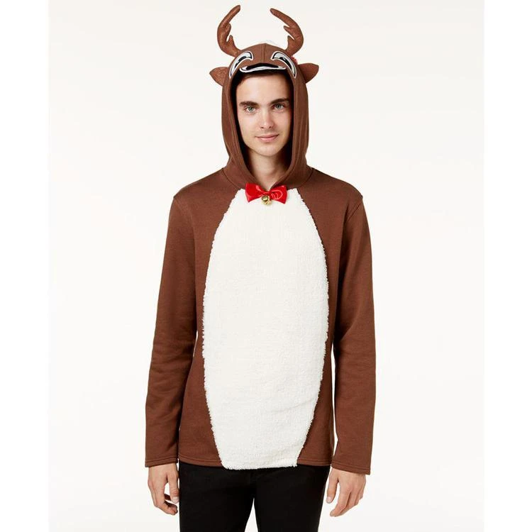 商品American Rag|Men's Reindeer Pullover Hoodie, Created for Macy's,价格¥76,第3张图片详细描述