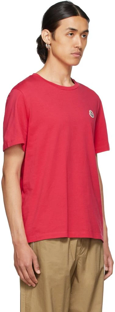 商品Moncler|粉色徽标 T 恤,价格¥2919,第2张图片详细描述