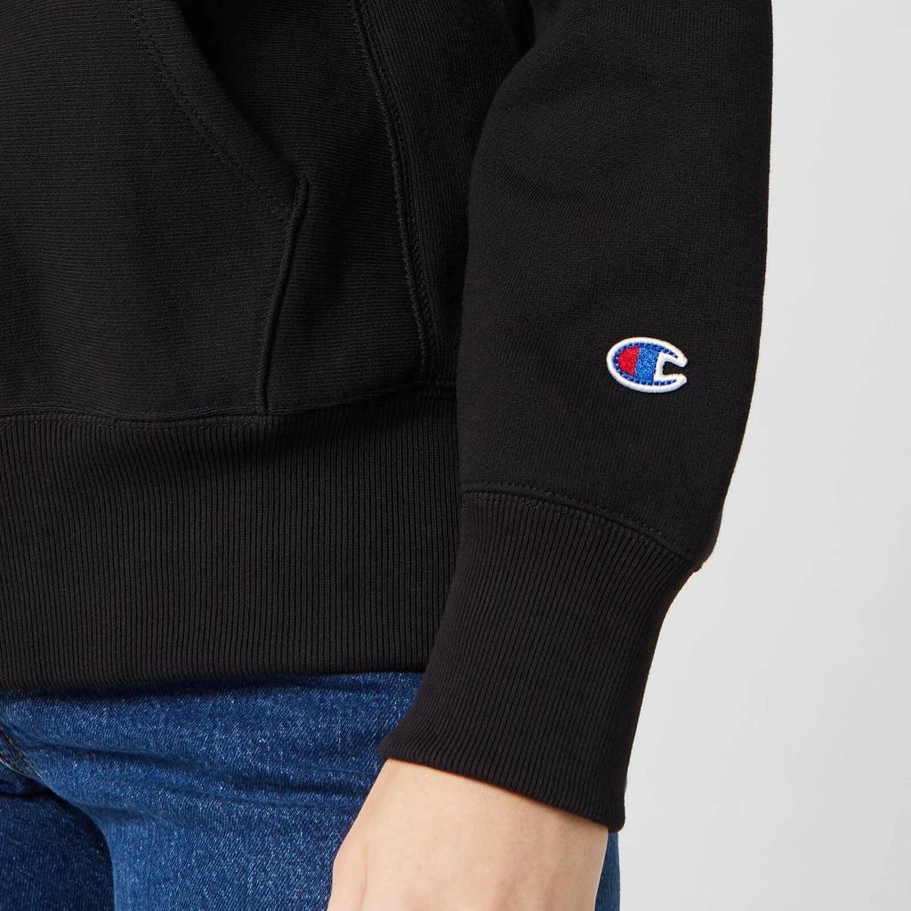 商品CHAMPION|Champion Women's Small Script Hooded Sweatshirt - Black,价格¥257,第4张图片详细描述