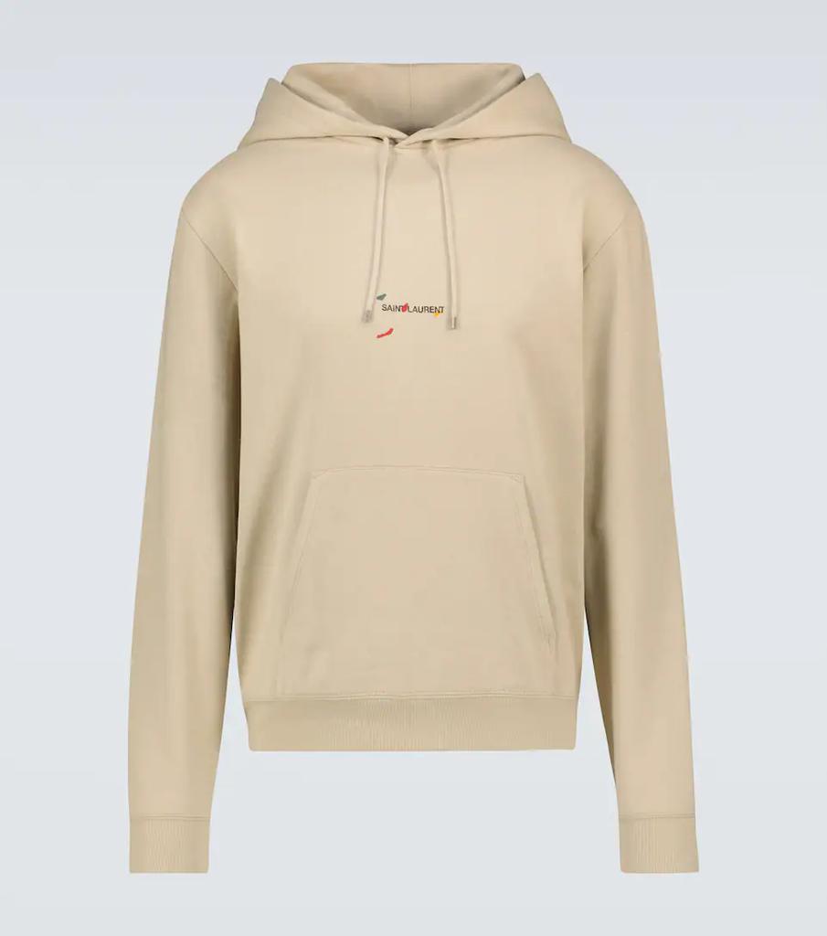 商品Yves Saint Laurent|Logo cotton hoodie,价格¥4548,第1张图片