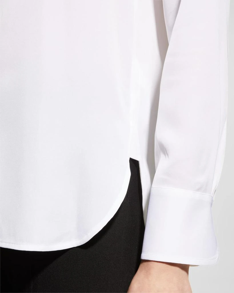 商品Vince|Slim-Fit Long-Sleeve Stretch-Silk Blouse,价格¥2507,第5张图片详细描述