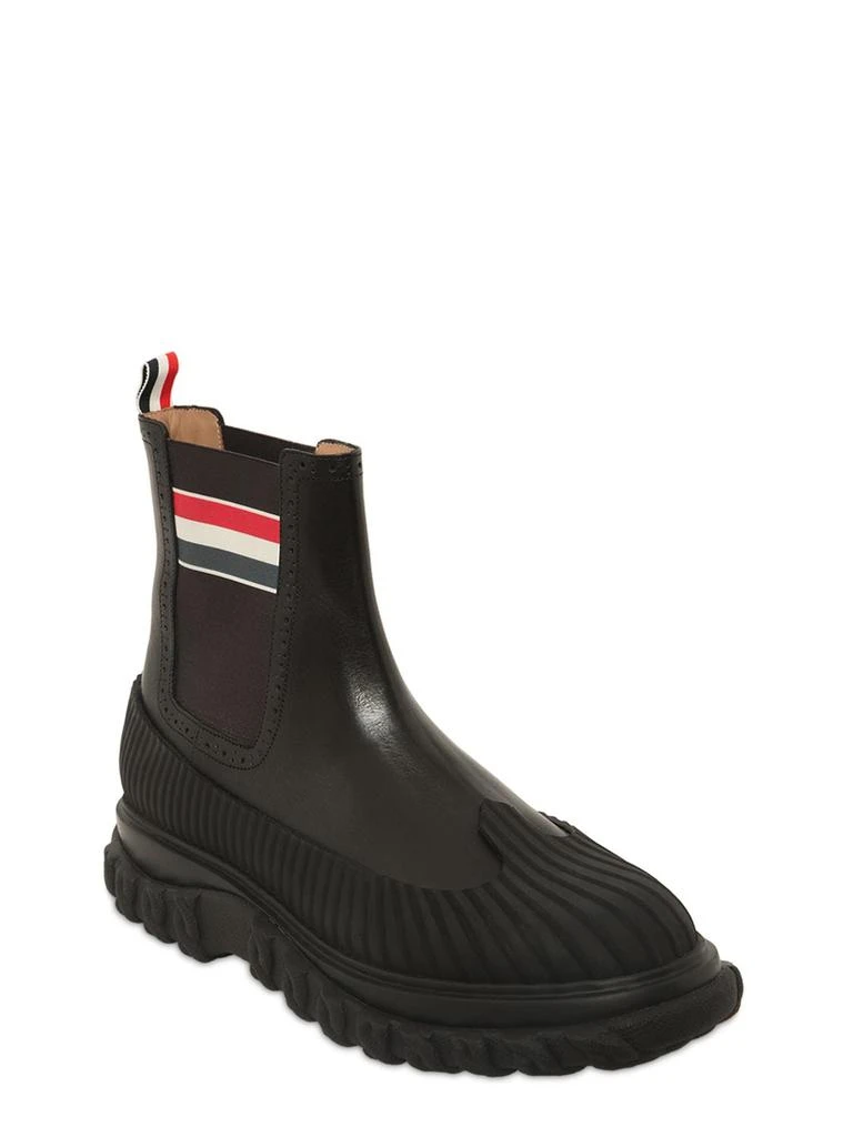 商品Thom Browne|Chelsea Longwing Leather Boots,价格¥3681,第1张图片详细描述