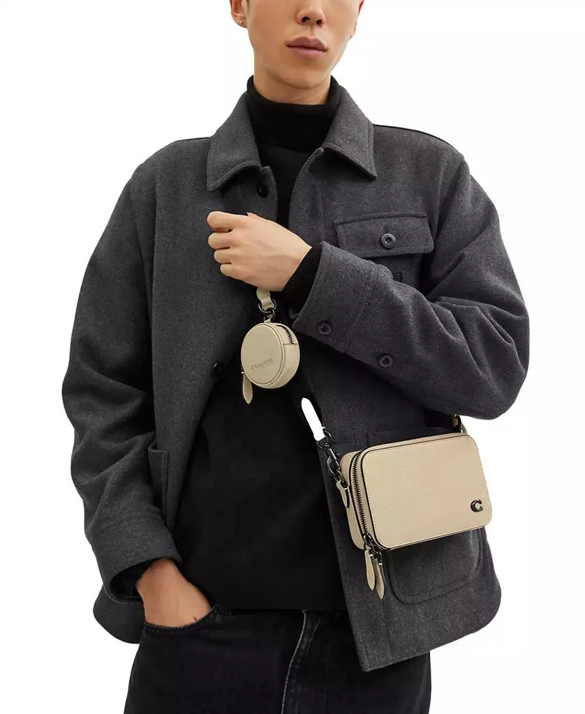 Leather Charter Slim Crossbody with Adjustable Web Strap 商品