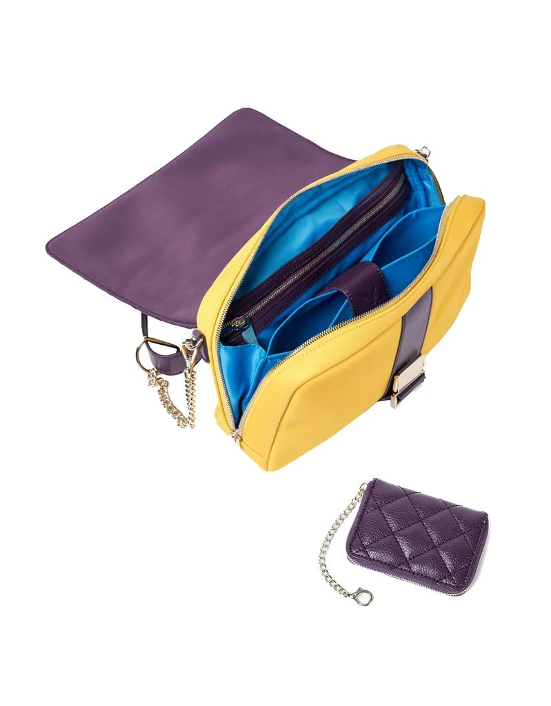 商品Quai7|MAG daily #1V Yellow and Purple Quilted Nylon MUM Shoulder Diaper Bag,价格¥1537,第3张图片详细描述