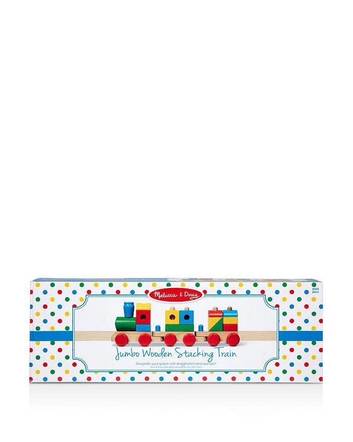 商品Melissa & Doug|Wooden Jumbo Stacking Train Classic - Ages 2+,价格¥492,第1张图片详细描述