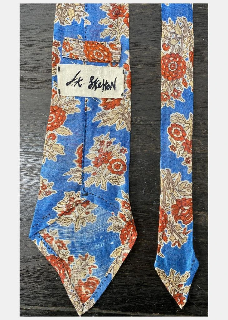 商品JOHN ALEXANDER SKELTON|John Alexander Skelton Blue & Red Floral Tie,价格¥1744,第3张图片详细描述