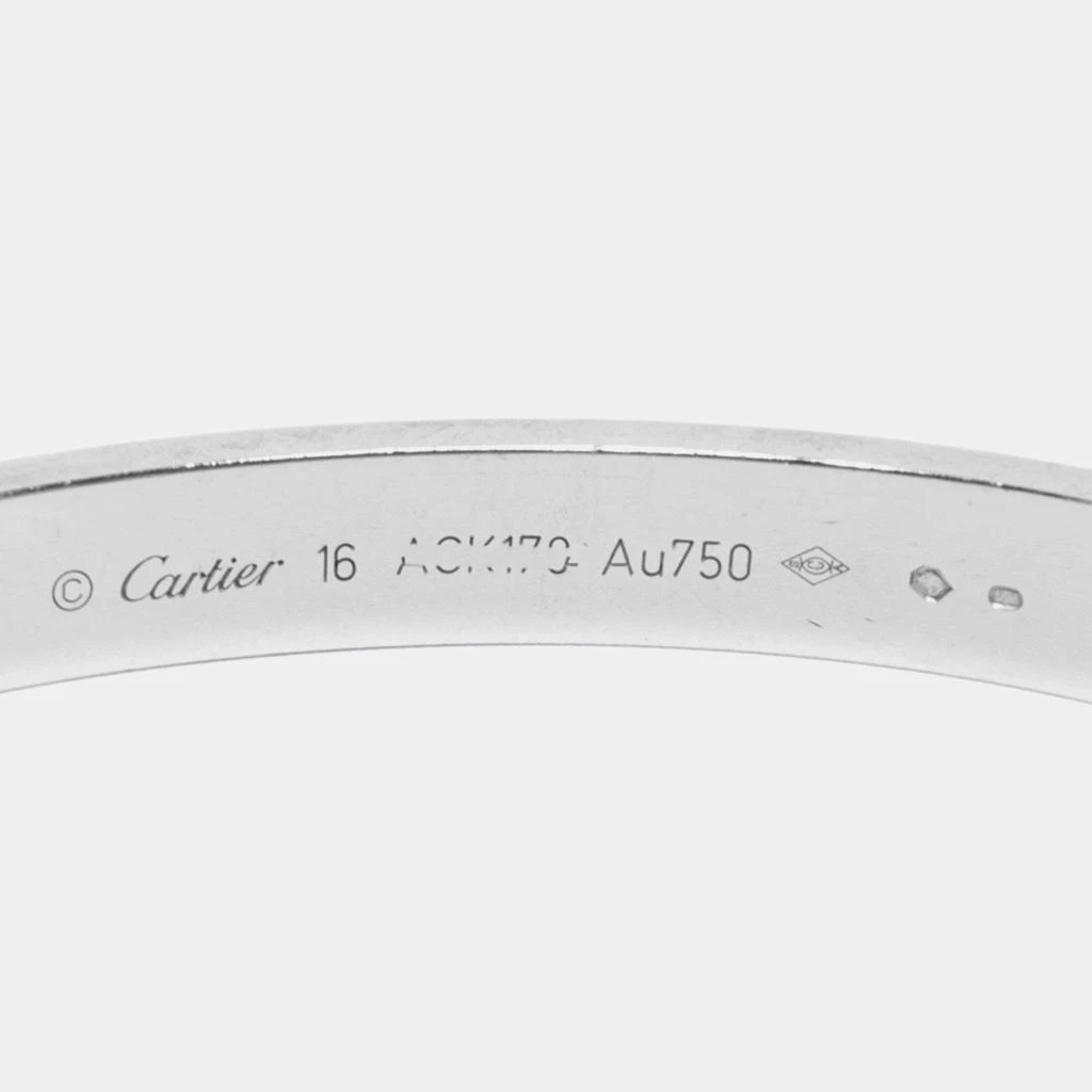 商品[二手商品] Cartier|Cartier Love 18K White Gold Bracelet 16,价格¥33477,第5张图片详细描述